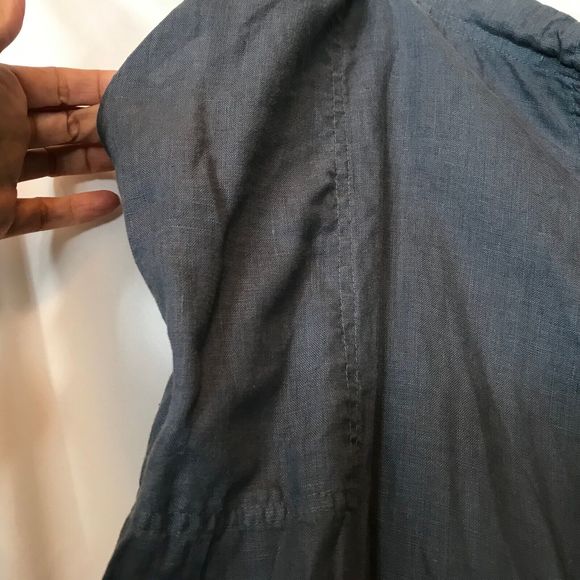 Johnny Was Linen Embroidered Drawstring Waist Pants - White - Size XL - Picture 7 of 11